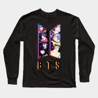 Aesthetic KPop bt21 Long Sleeve T-Shirt